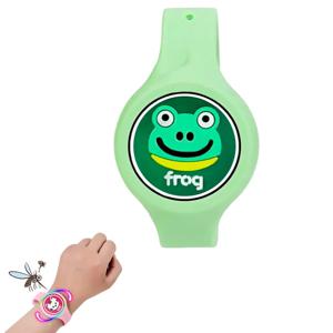 Pulsera Repelente De Mosquitos Para Niños LED RGB Sapo Verde