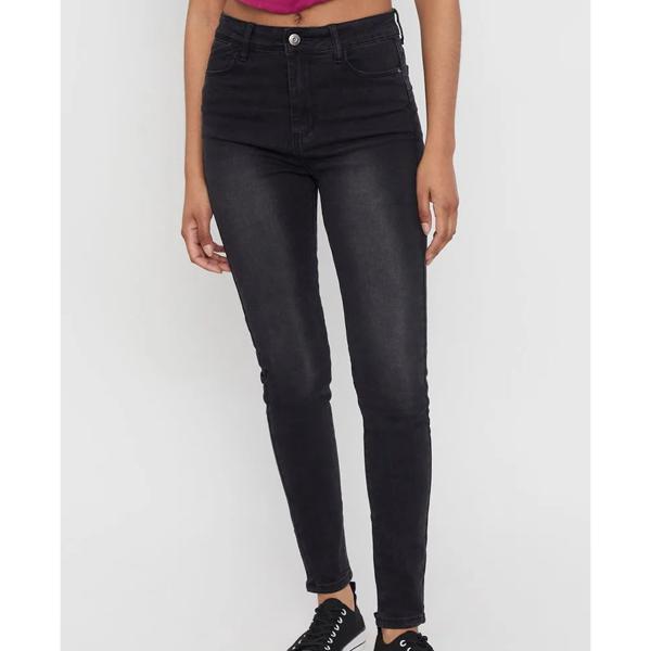 Jeans Mujer Skinny Básico Push Up Negro