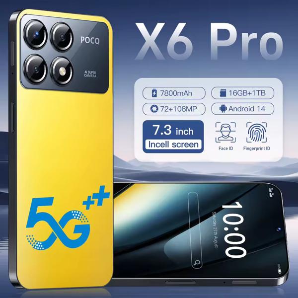 X6 Pro Smartphone 5G 7.3', Dual SIM, 7800mAh, 12Gb, 512Gb, Versión Global