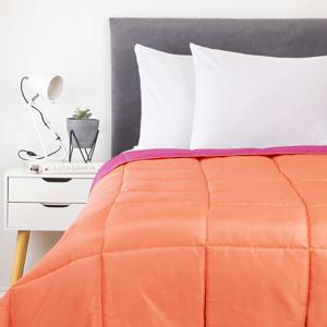 Plumón Bicolor Casanova 2 Plazas Coral Fucsia