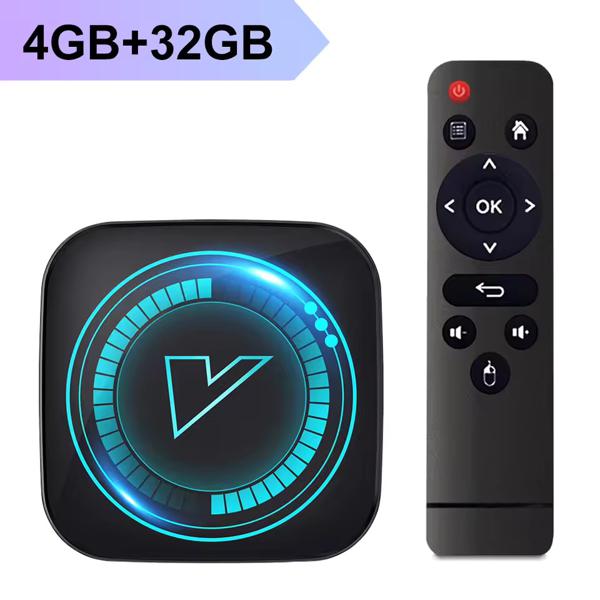 TV Box Android 12 Allwinner, Quad Core Cortex A53, 8K, Wifi, Google Voice, VONTAR H618