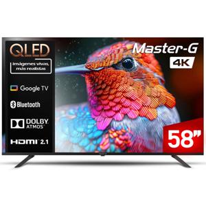 Smart TV QLED 58" Google TV 4K Bluetooth Frameless Master-G