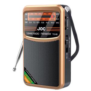 Radio de Bolsillo de Emergencia FM AM SW, Recargable USB tipo C