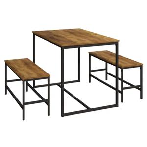 Comedor 2 Bancas Elena Dark Oak