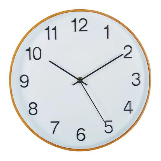 Reloj 30 cm Blanco Cotidiana