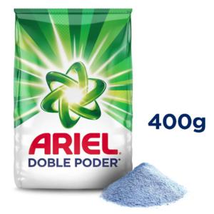 Detergente En Polvo Ariel Doble Poder Bolsa, 400 g