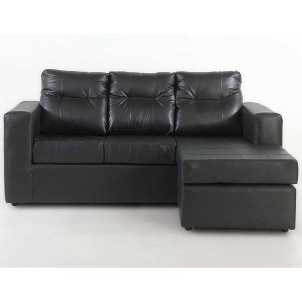 Sofá Modular Kea Rodas 3 Cuerpos Negro