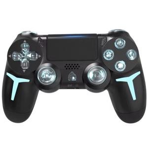 Mando Inalámbrico con Luz RGB para PS4, PS3, PC, Bt, Giroscopio de 6 Ejes, Doble Vibración