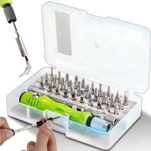 Mini Juego de Destornilladores de Precisión 32 en 1, Magnéticas