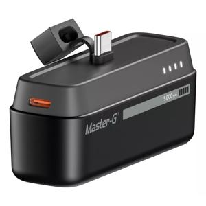 Batería Externa Cargador Base Portátil Pocket 5000 Mah Tipo USB C Negro Master-G