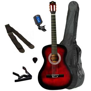 Set Guitarra Clásica 39'' Redburst Alaguez AZ-39RSET
