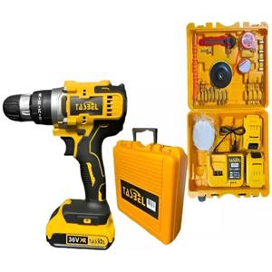 Taladro Tasbel 36v 3727 Inalámbrico Con Maletín + 2 Baterías