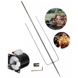 Motor Asado 14w Quincho Motor 30kg + Tridente Asado 110cm