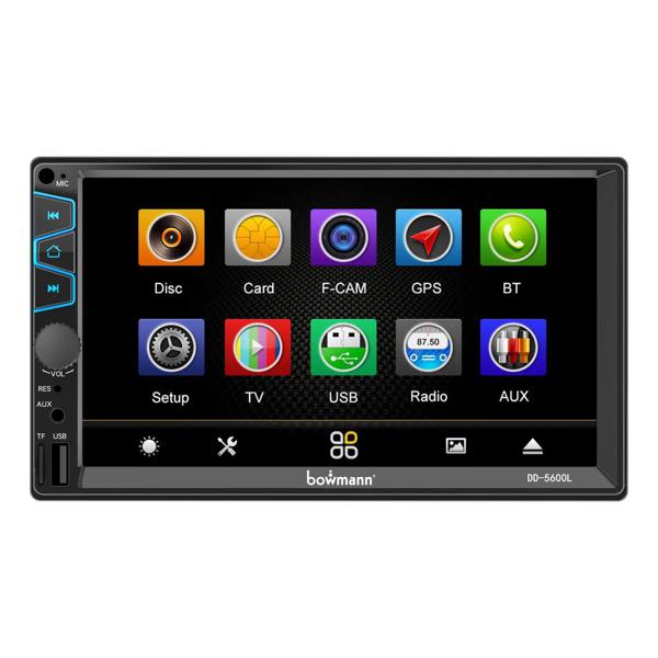 Radio Auto Pantalla Tactil 7' Mirrorlink Usb Sd Color Negro