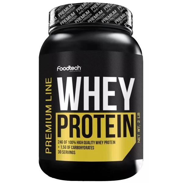 Whey Protein Premium Line 2 Lbs - Foodtech Sabor Smothie delite vainilla