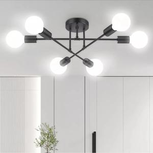 Lámpara De Techo Moderna De 6 Luces Para Dormitorio Diy