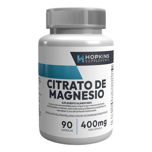 Citrato De Magnesio 400 Mg 90 Cápsulas - Hopkins