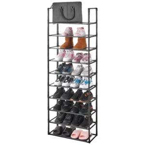 Zapatero Organizador De Zapatos 10 Pisos 20-30 Pares Negro