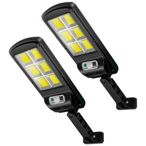 Foco Solar Maxwell Led Exterior Sensor Movimiento Set De 2 Carcasa Negro Luz Luz Fria