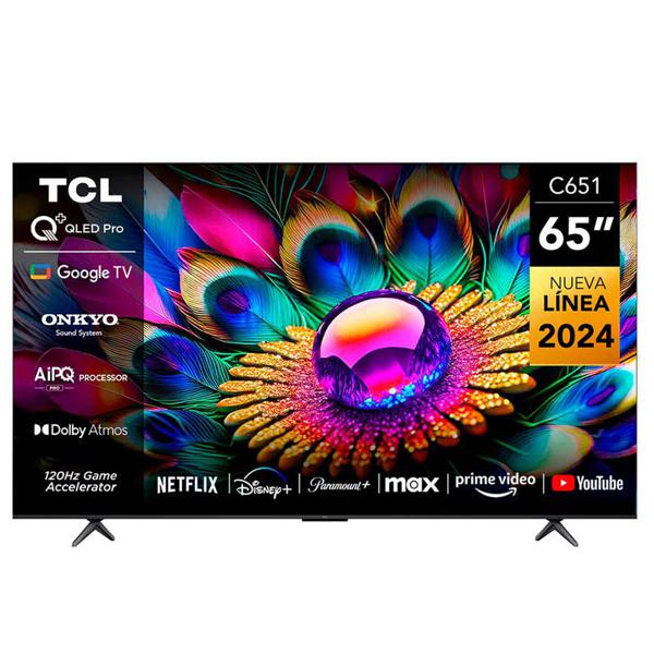QLED 65" TCL C651 Smart TV 4K, Sonido Onkyo, Acelerador 120Hz