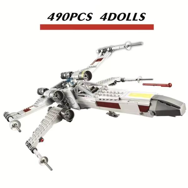 Bloques de Construccion Caza Estelar X-Wing Fighter, 490 Pcs
