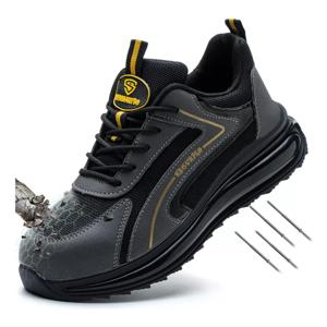 Zapatos De Seguridad Ligero Puntera de Acero, Suela Intermedia de Kevlar
