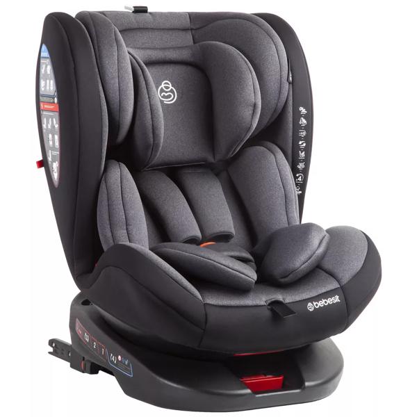 Silla De Auto Saturn Dark Grey Color Gris