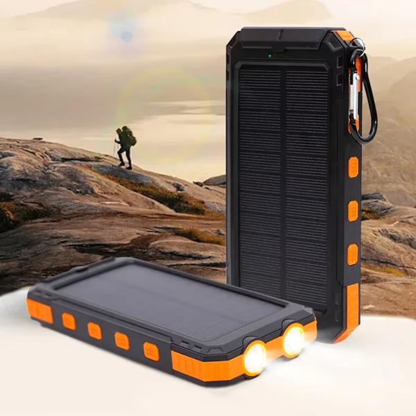 Xiaomi 200000 Cargador Linterna Solar Power Bank USB-A y USB-C, Carga Rápida