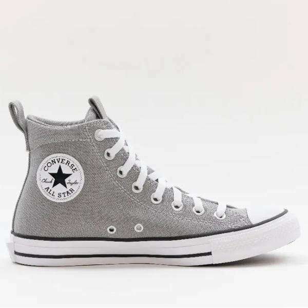 Zapatillas Para Hombre Ajuste Cordones Color Gris Converse