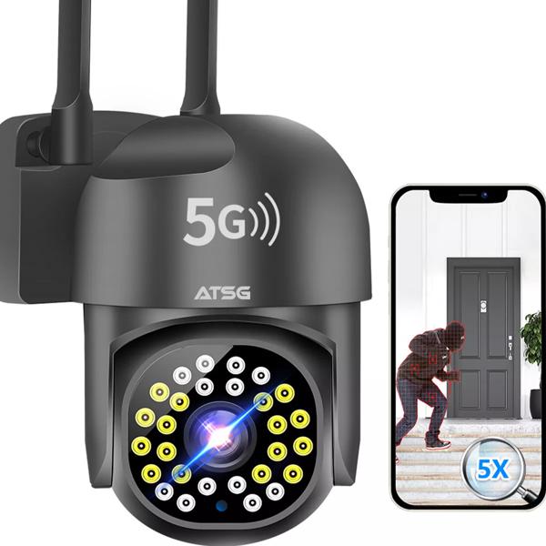 Ation 0461 Wireless 5g Wifi Camara De Vigilancia Bluetooth Color Negro