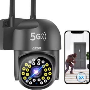 Ation 0461 Wireless 5g Wifi Camara De Vigilancia Bluetooth Color Negro