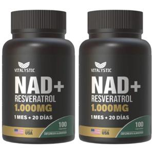 Pack X2 Nad + Nicotinamide Resveratrol Premium 1000mg 200Cp