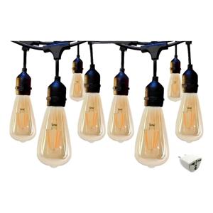 Guirnalda Luces Led Ampolletas E27 Incluidas 10m Decorativas Luces Cálida