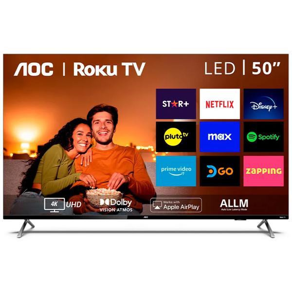 Smart TV 50U6125/78G 50'' 4K LED Negro AOC 110/220V