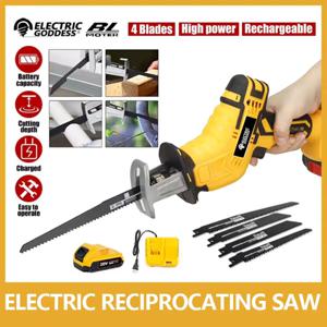 Sierra Recíproca para Madera, Metal y Plástico, Compatible con Batería Dewalt 20V