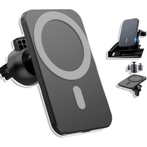 Cargador Rápido Auto Magsafe Inalámbrico Para iPhone 15w