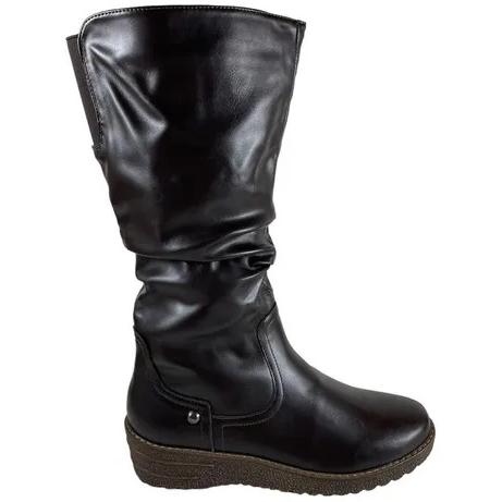 Bota Via Uno Mujer Marron Cuero Pu Chiporro