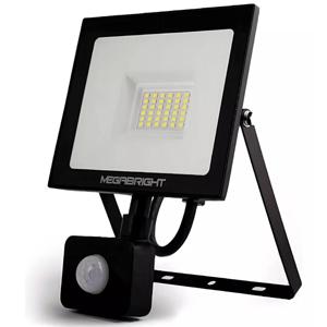 Foco Proyector Led 30w Megabright C/sensor de Movimiento