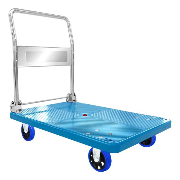 Carro Carga Yegua Plegable Plataforma Grande 300 Kg 4 Ruedas