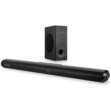 Home Theaters Soundbar Subwoofer Bluetooth Aiwa Aw-sbh21 Color Negro