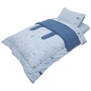 Set Cuna Playard Celeste Infanti (Cobertor, Sábanas y Funda)