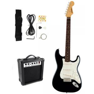 Combo Guitarra Eléctrica Negra + Amplificador Fiddler Color Negro