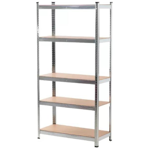 Estante Organizador 5 Niveles Madera 180x90cm Gris
