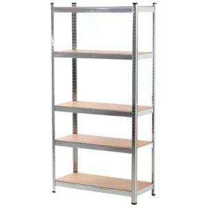 Estante Organizador 5 Niveles Madera 180x90cm Gris