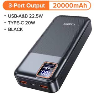 Cargador Portátil de Carga Rápida 20.000 mAh, 22,5 W, PD20W