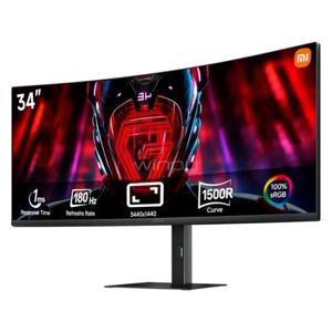 Monitor Gamer Xiaomi G34WQi de 34“ Curvo (VA, WQHD, 180Hz, 1ms, DP+HDMI, FreeSync, Vesa)