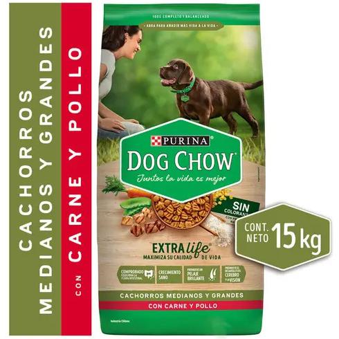 Alimento Cachorro 15 kg Raza Mediana Grande Dog Chow