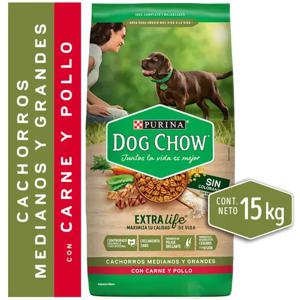 Alimento Cachorro 15 kg Raza Mediana Grande Dog Chow