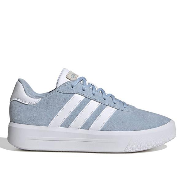 Zapatillas Mujer Adidas Casual Celeste Court Platform Suede Cuero