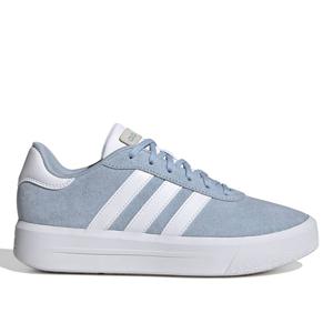 Zapatillas Mujer Adidas Casual Celeste Court Platform Suede Cuero